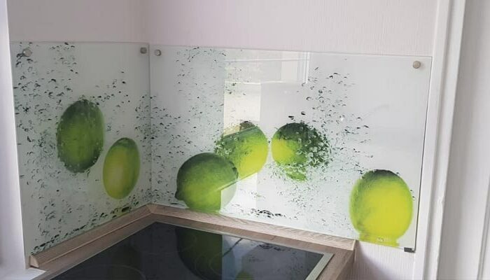 Küche Spritzschutz Grün